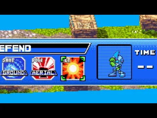 Choosing Emerl's special abilities at the start of a match.