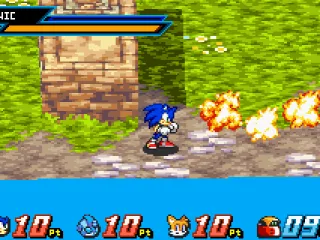 E-102 Gamma explodes when defeated.