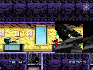 Escape the collapsing building.