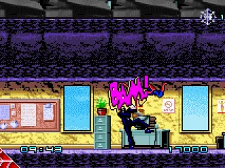 Spider_man can fight from the ceiling.