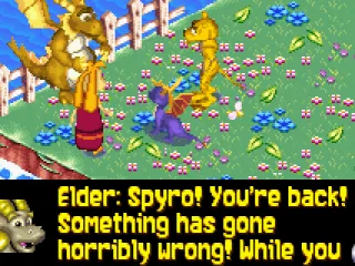 The Elder Dragon explaining what's wrong.