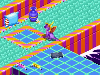 Pillows and vases in the playground