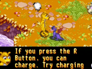 Hunter talking to you about game controls