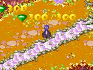 That's what appears when you collect all the diamonds in a stage