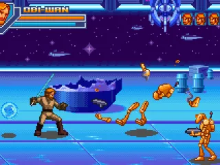 You can block a blaster shot and return it to sender