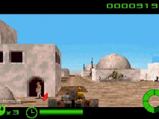 The streets of Mos Eisley.