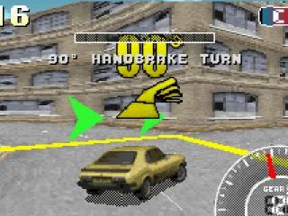 Attempting a handbrake turn