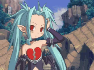 One of the Guardian Beasts shown during the Intro.  She's half devil, half angel