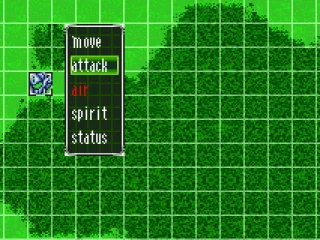 Menu with orders for the unit