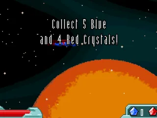 Collect 5 Blue and 4 Red Crystals.