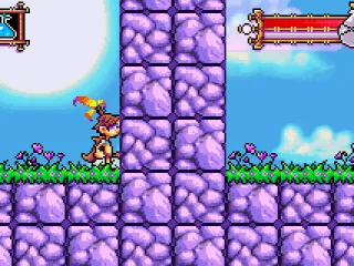 I need to press down plus A to teleport past this wall.