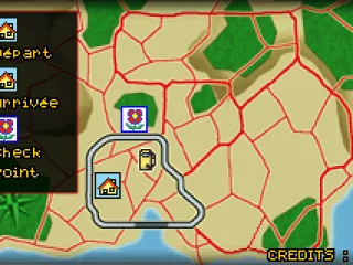 Map of the next mission