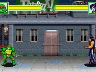 Fighting against Casey Jones.