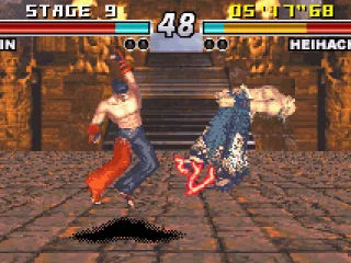 Jin's Lightning Uppercut to Heihachi