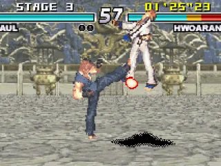 Paul fighting Hwoarang.