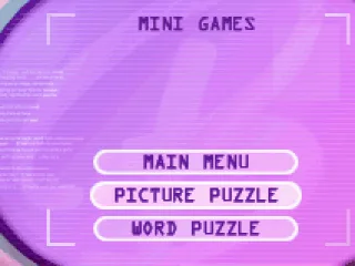 Mini-Games menu
