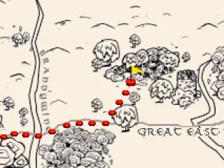 As you progress through the story, your map is updated to show where you are