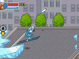 At certain point, Frozone can take of with skis or a snowboard. Don't ask where he pulls them from.