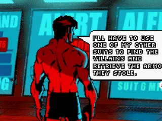 The first cut-scene in progress...