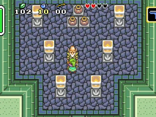 Talk with this old-timer and a good surprise awaits Link. Play and see!