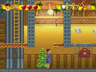 The Christmas trees are checkpoints