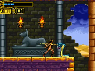 Snakes and some royalty guards: some of the first enemies who you'll find. But they are very weak!