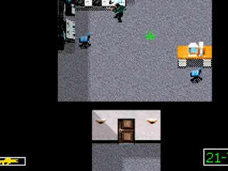 You can use the aim button to shoot hostiles off screen