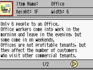 There are detailed description for each facilities.