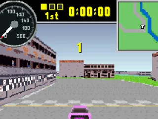 This track has something that vaguely resembles buildings.