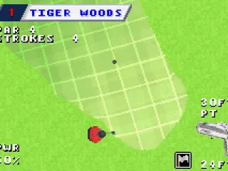 If we are close to the hole, the game switches perspectives.