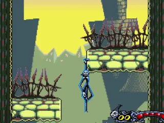 Clinging to a platform