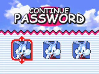Password screen: Let's you continue from the point you left out