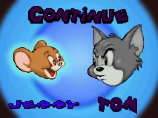 Choose to continue (enter password), play as Jerry or Tom