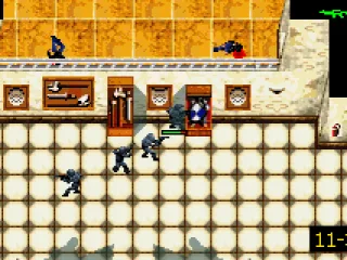 Beware there are enemies on the balconies