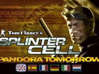 Title screen and language selection