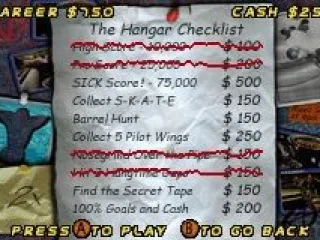 Level Goals - Some Completed