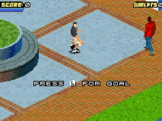 Skating around the area