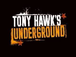 Title screen (Tony Hawk's Underground).