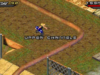 Walking for another skating area.