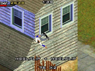 Making some tricks in a quarter pipe