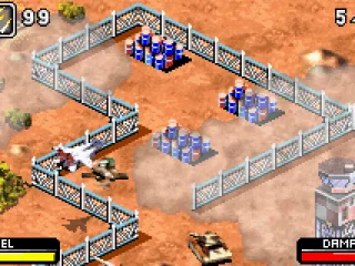 Attacking the enemy.