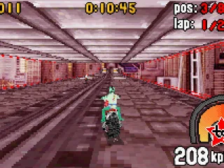 Driving through a tunnel.