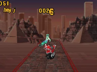 Freeze power-ups freeze you in the air, allowing you to perform stunts.