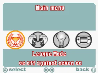 Main menu