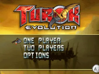 Title screen with main menu.