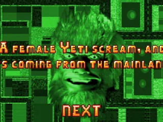The first main task: get to the female Yeti