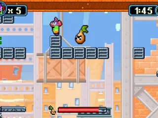 If you touch the onion, you get slowed down until the red bar has run down.