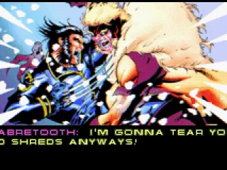 Wolverine and Sabretooth are deciding its differences for the most easy way...