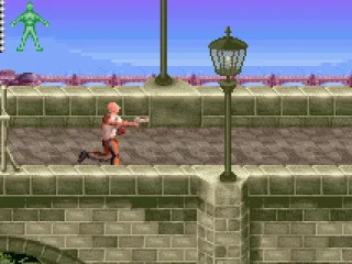 You start off on a bridge