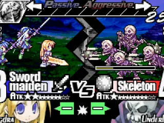 Sword Maiden vs Skeleton
